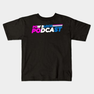 Pow Block Podcast NP 2024 Logo (Trans Rights) Kids T-Shirt